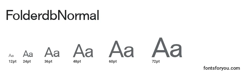 FolderdbNormal Font Sizes
