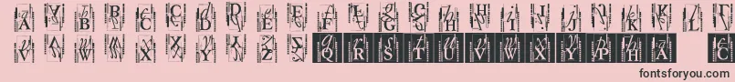 Typoasisinitials Font – Black Fonts on Pink Background