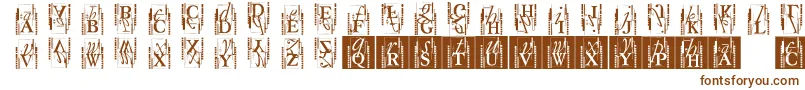 More about Typoasisinitials Font Typoasisinitials Font – Brown Fonts on White Background