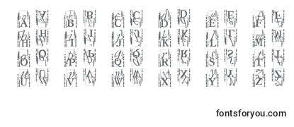 Schriftart Typoasisinitials