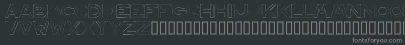 フォントAntwerp – 黒い背景に灰色の文字