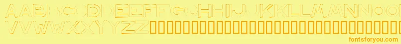 Antwerp Font – Orange Fonts on Yellow Background