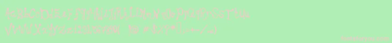 Choirboy Font – Pink Fonts on Green Background