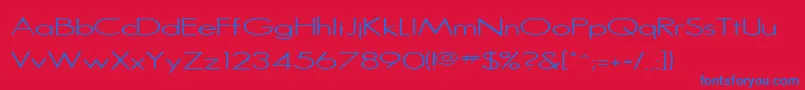 SansserifRegular Font – Blue Fonts on Red Background