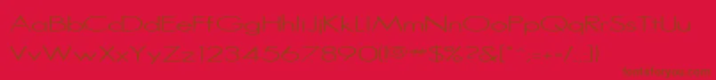 SansserifRegular Font – Brown Fonts on Red Background