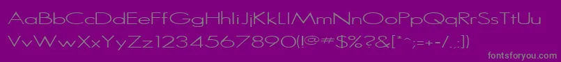 Weitere Informationen zur SansserifRegular-Schriftart SansserifRegular-Schriftart – Graue Schriften auf violettem Hintergrund