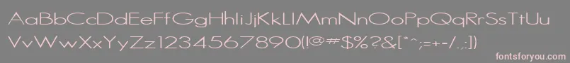 SansserifRegular Font – Pink Fonts on Gray Background