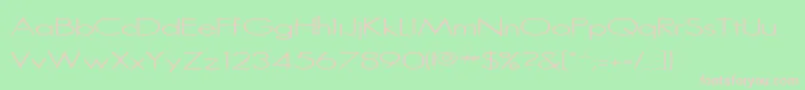 SansserifRegular Font – Pink Fonts on Green Background