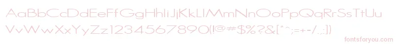 SansserifRegular Font – Pink Fonts on White Background