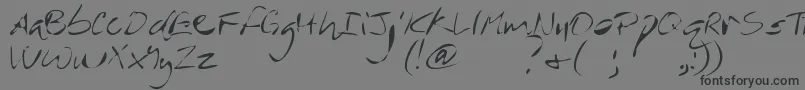 MtfRever Font – Black Fonts on Gray Background