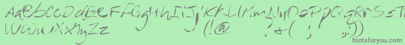 Weitere Informationen zur MtfRever-Schriftart MtfRever-Schriftart – Graue Schriften auf grünem Hintergrund
