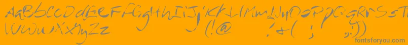 fuente MtfRever – Fuentes Grises Sobre Fondo Naranja