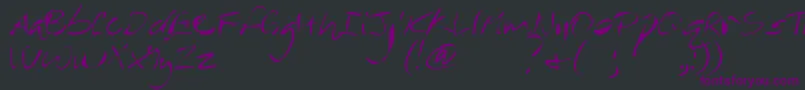 MtfRever Font – Purple Fonts on Black Background
