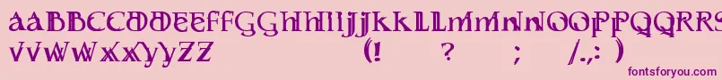 Serifsy Font – Purple Fonts on Pink Background