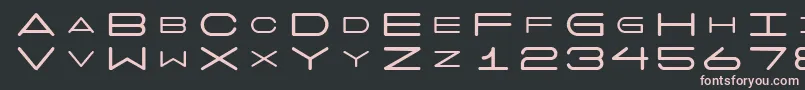 フォント7days – 黒い背景にピンクのフォント