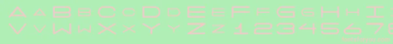 7days Font – Pink Fonts on Green Background