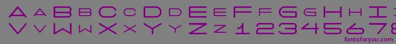 フォント7days – 紫色のフォント、灰色の背景