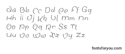 SinahsansLtCondensedItalic-fontti