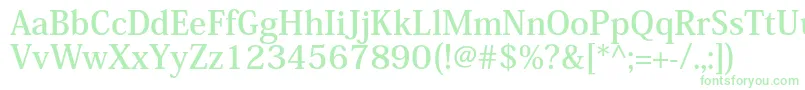 KozminproBold Font – Green Fonts on White Background