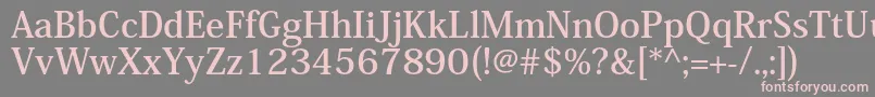 KozminproBold Font – Pink Fonts on Gray Background