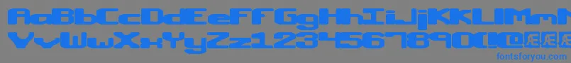 Police MacropsiaBrk – polices bleues sur fond gris