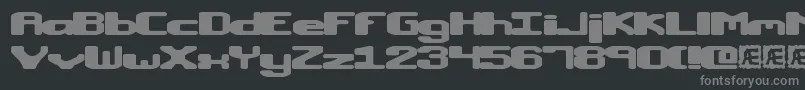 MacropsiaBrk Font – Gray Fonts on Black Background