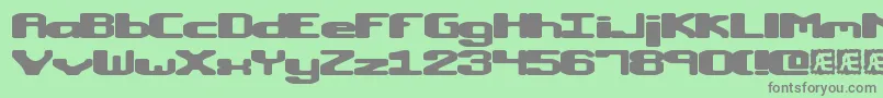 MacropsiaBrk Font – Gray Fonts on Green Background