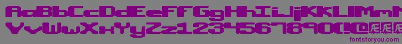 MacropsiaBrk Font – Purple Fonts on Gray Background