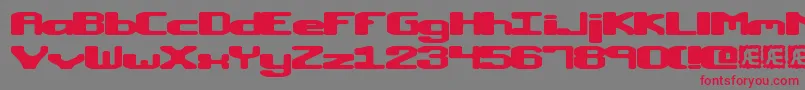 MacropsiaBrk Font – Red Fonts on Gray Background