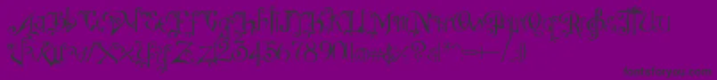 DespairRev Font – Black Fonts on Purple Background