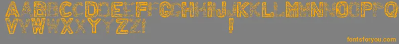 Weitere Informationen zur Santatime-Schriftart Santatime-Schriftart – Orangefarbene Schriften auf grauem Hintergrund