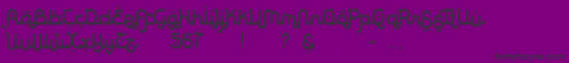 Rodja Font – Black Fonts on Purple Background