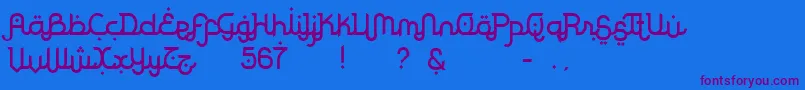 More about Rodja Font Rodja Font – Purple Fonts on Blue Background