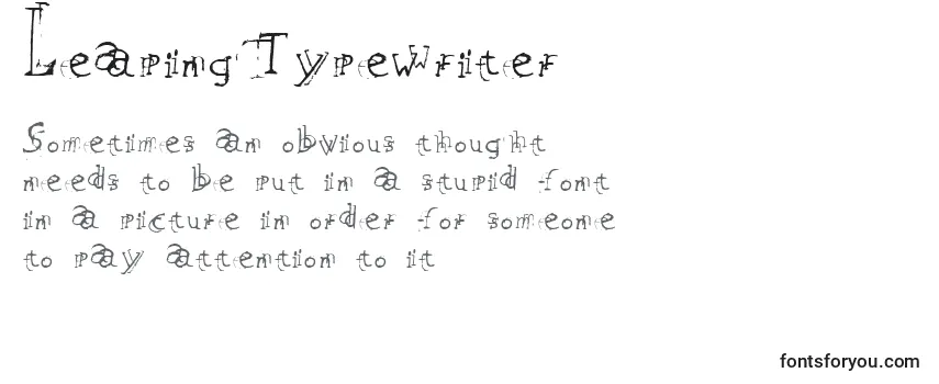 LeapingTypewriter Font