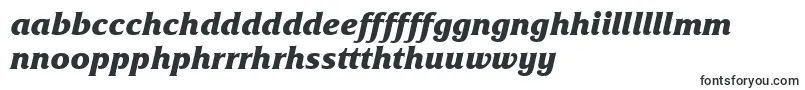 Шрифт FrizquadratacttBolditalic – валлийские шрифты