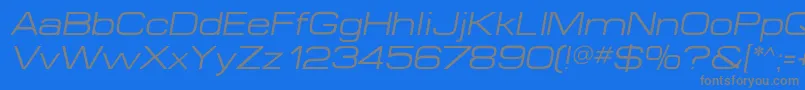 More about MicroextendflfItalic Font MicroextendflfItalic Font – Gray Fonts on Blue Background