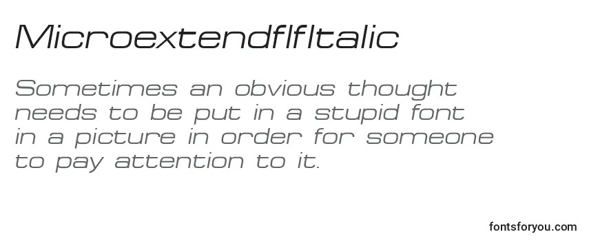 MicroextendflfItalic Font