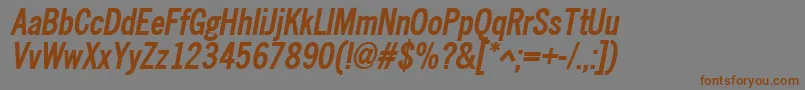 Nwcbo Font – Brown Fonts on Gray Background