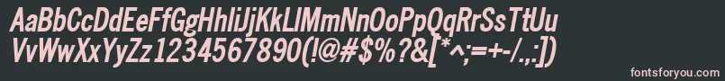 Nwcbo Font – Pink Fonts on Black Background
