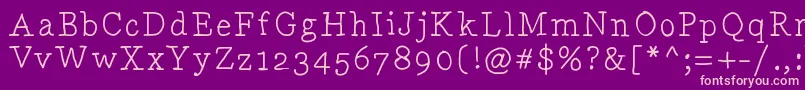 Drunkenserif Font – Pink Fonts on Purple Background