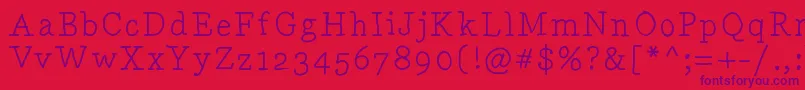 Drunkenserif Font – Purple Fonts on Red Background