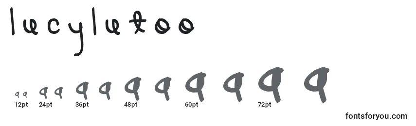 LucyLuToo Font Sizes