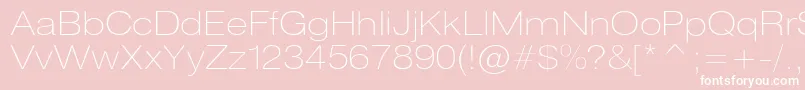 Heliosextthinc Font – White Fonts on Pink Background