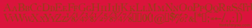 Más sobre la fuente OldstyleSmallCapsHplhs fuente OldstyleSmallCapsHplhs – Fuentes Marrones Sobre Fondo Rojo