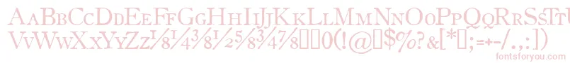 OldstyleSmallCapsHplhs Font – Pink Fonts on White Background