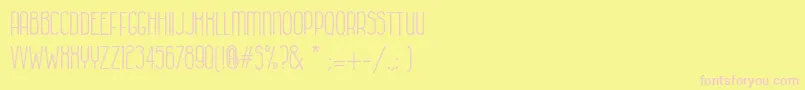 ColonialHavana Font – Pink Fonts on Yellow Background