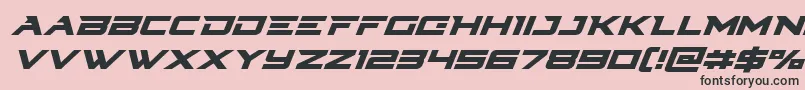 Cyberdynesuperital Font – Black Fonts on Pink Background