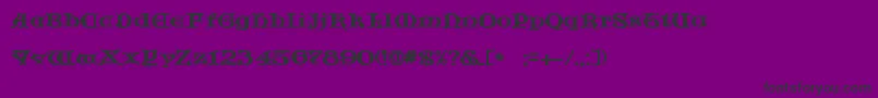 JfCotswoldLetters Font – Black Fonts on Purple Background