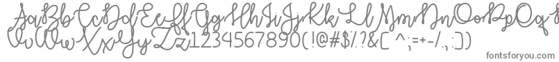 AutumnMoonOtf-Schriftart – Graue Schriften auf weißem Hintergrund