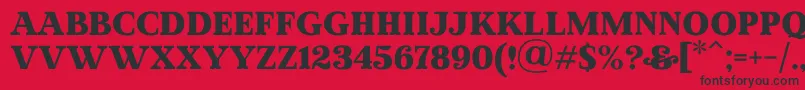 MadeWinterSolidPersonalUse Font – Black Fonts on Red Background